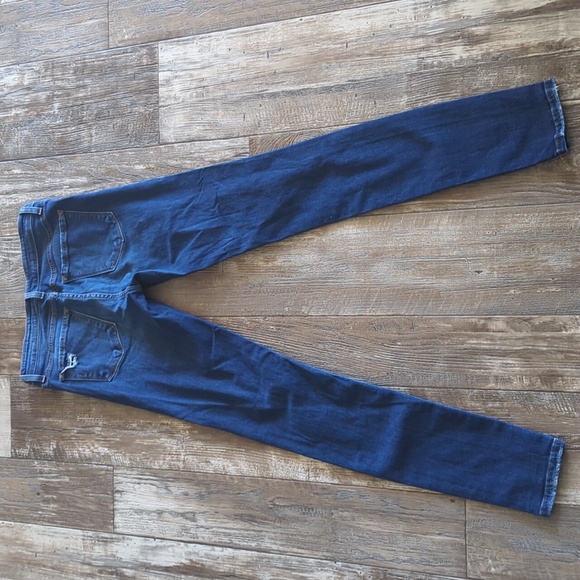 BRIDGE By GLY Mid Rise Skinny stretch distressed jeans style #BG5100L sz 28 euc - Picture 7 of 11